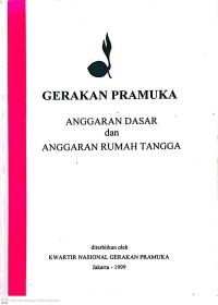Image of Gerakan Pramuka Anggaran Dasar dan Anggaran Rumah Tangga